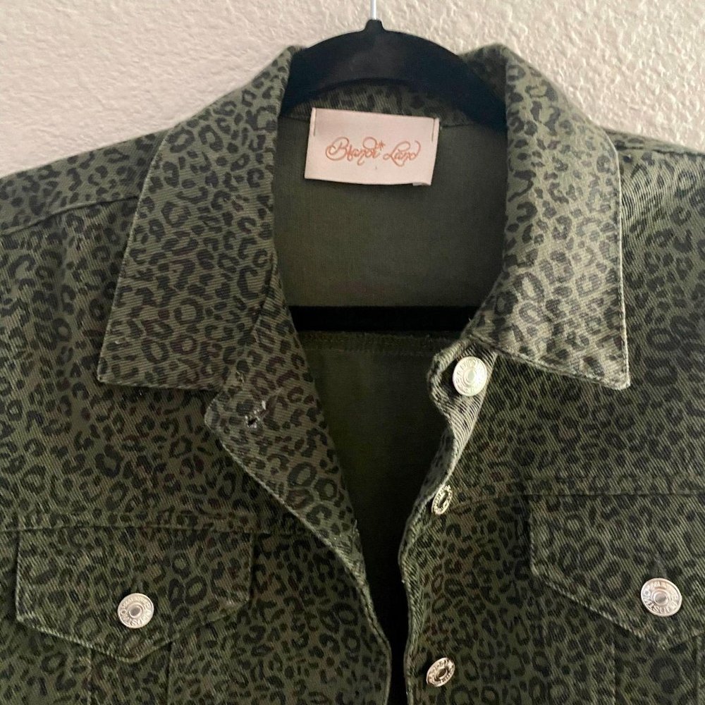 Brandi Land Real Housewives Leopard Cropped Jacket - Picture 2 of 6